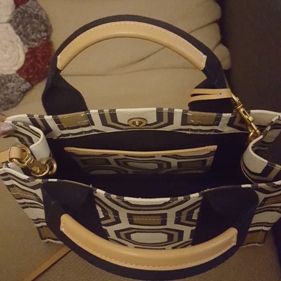 Tory Burch Miller Canvas Crossbody Mini Tote Bag - Picture 3 of 5